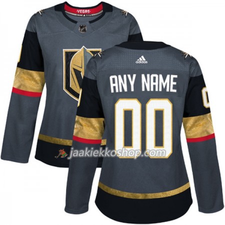 Nainen NHL Vegas Golden Knights Custom Adidas 2017-2018 Harmaa Authentic